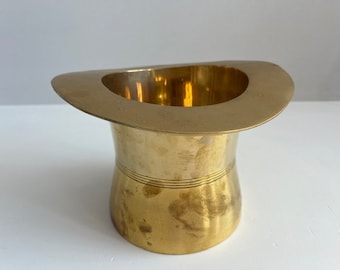 Godinger messing en zilveren cilinderhoed ijsemmer midden van de eeuw modern