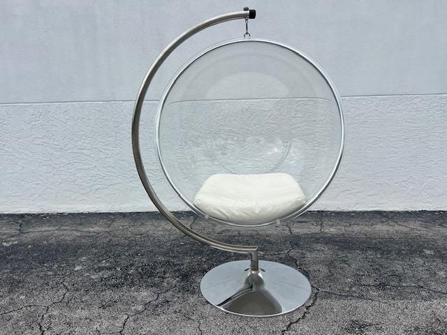 エーロ・アールニオ ルーサイト バブルチェア ミッドセンチュリー