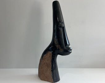 Eizas Maromba Brutalist Marble Abstract Sculpture Mid Century Modern