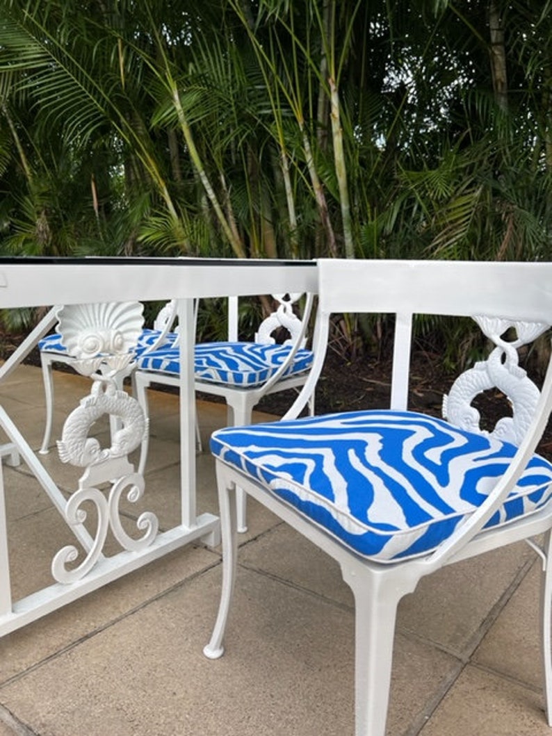Molla Manufacturing Patio Furniture Set With Dolphin Design Etsy