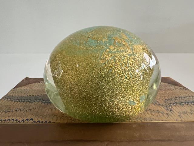 セグソ ムラーノガラス ペーパーウェイト 金箔付き ミッドセンチュリー