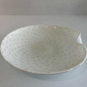 Alfredo Barbini Murano Glass Centerpiece Bowl Mid Century Modern Italy