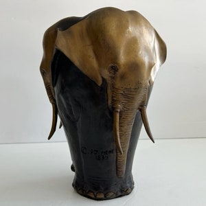 Pierre Jules Mene Bronze Elefantengefäß Mid Century Modern Skulptur
