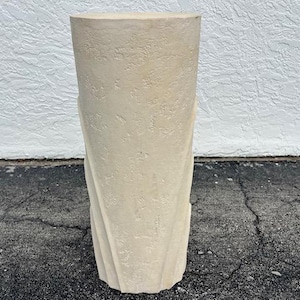 Marc Bankowsky Style Sculptural Plaster Pedestal Mid Century Modern
