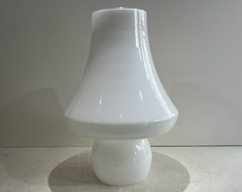 De Majo Murano Glass Mushroom Table Lamp, Mid-Century Modern Venezia Lighting