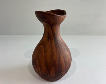 Studio Pottery Vessel Mid Century Modern Stamped Ceramic Piece