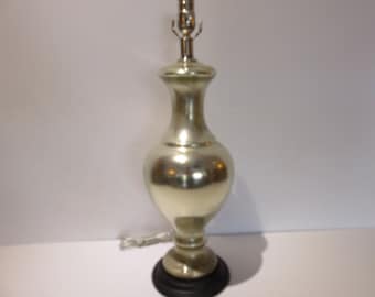 Vintage Mercury Glass Lamp Mid Century Modern Lighting