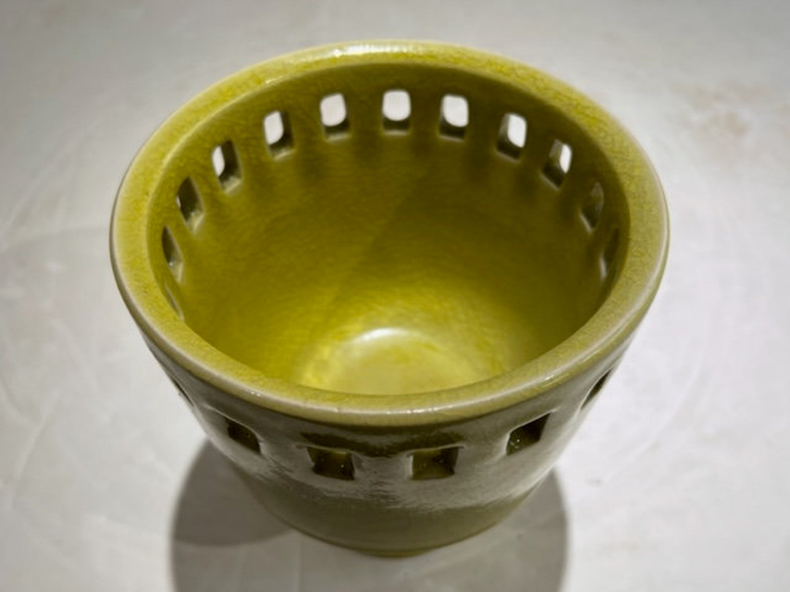 Japanese Pottery Ikebana Container Mid Century Modern Ceramics Etsy