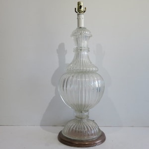 Large Murano Glass Lamp Made In Italy Mid Century Modern Lighting