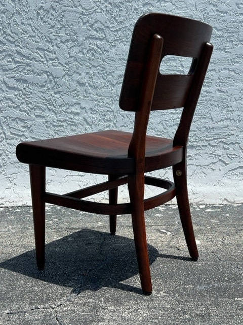 Gunlocke 2024 walnut chair