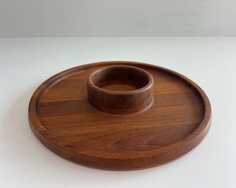 Jens Quistgaard Teak Serving Tray Signed Dansk Designs JHQ Mid Century Modern