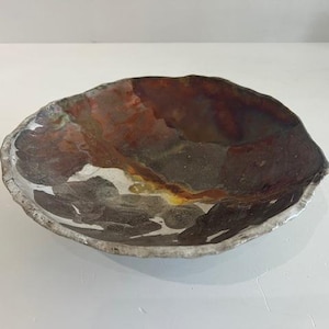 Artist Signed Raku Studio Pottery Mid Century Modern Ceramics