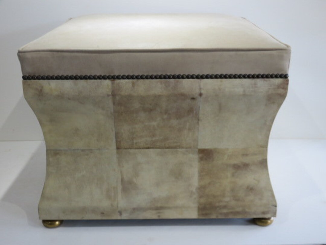 Goatskin ottoman clearance