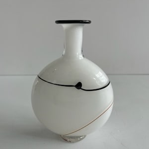 Signed Eldoluft Glass Vessel by Jerker Persson Mid Century Modern Sweden
