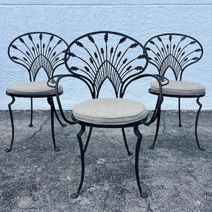 Set of Eight Riviera Group Patio Chairs for Salterini Mid Century Modern Patio Furniture
