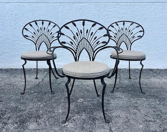 Set of Eight Riviera Group Patio Chairs for Salterini Mid Century Modern Patio Furniture
