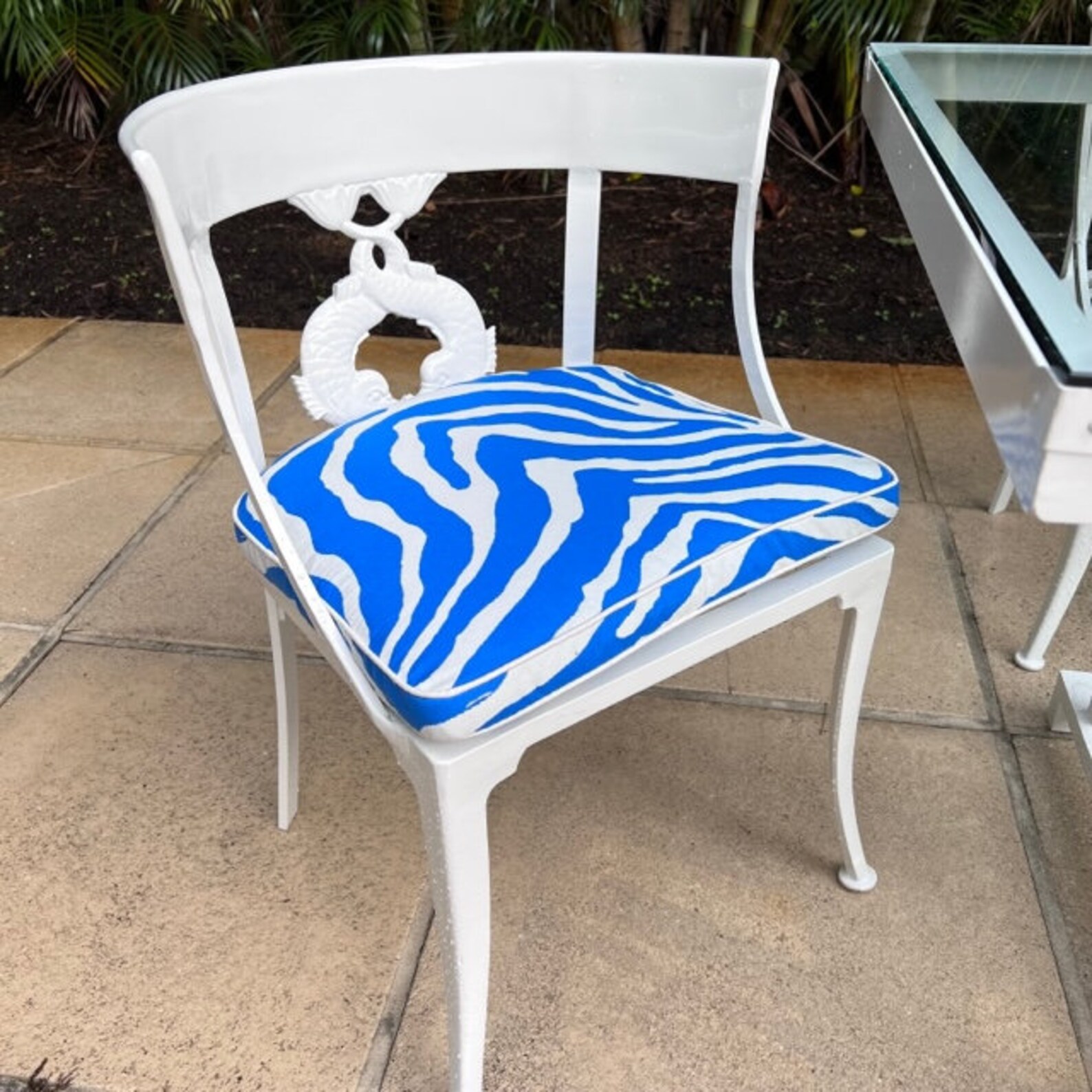 Molla Manufacturing Patio Furniture Set With Dolphin Design Etsy