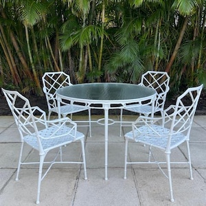 Brown Jordan Calcutta Faux Bamboo Patio Furniture Mid Century Modern Outdoor Living