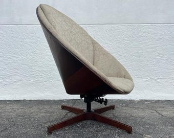 George Mulhauser Early Edition Plycraft Swivel Lounge Chair Mid Century Modern Furniture
