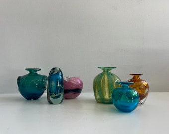 Collection de Michael Harris Art Glass pour Mdina Glassworks Mid Century Modern Vessel Malte