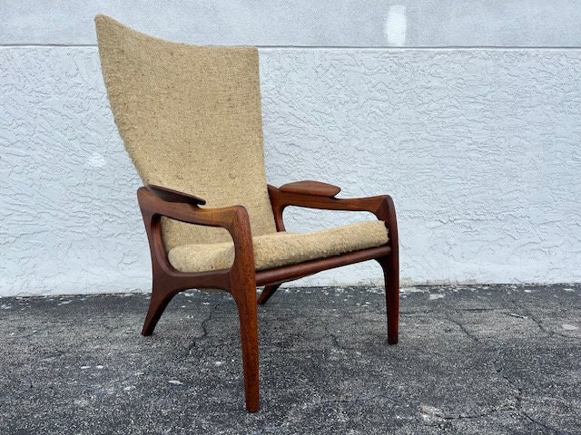 Adrian Pearsall Wingback Chair by Craft Associates Mid Century Modern Furniture Etsy