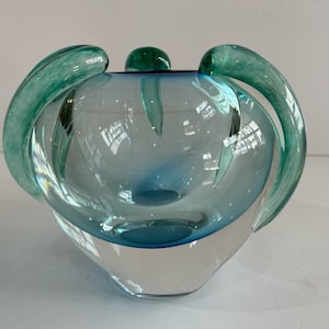 Alfredo Barbini Murano Glass Vessel Mid Century Modern Italy