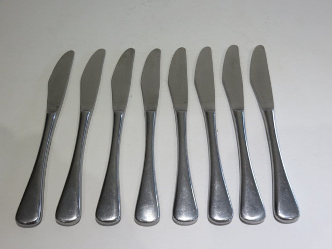 Rogers Stainless Steel Flatware Mid Century Modern Korea Etsy