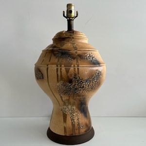 Studio Pottery Lamp Mid Century Modern Lighting