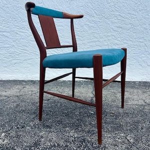 Heritage Henredon Teak Desk Chair Mid Century Modern Seating