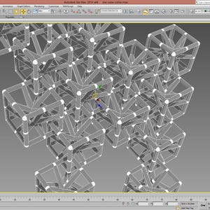 3d printed geometric necklace, made of hyper star cubes; gift for architecture graduation, architect, math and geometry teacher or student image 8