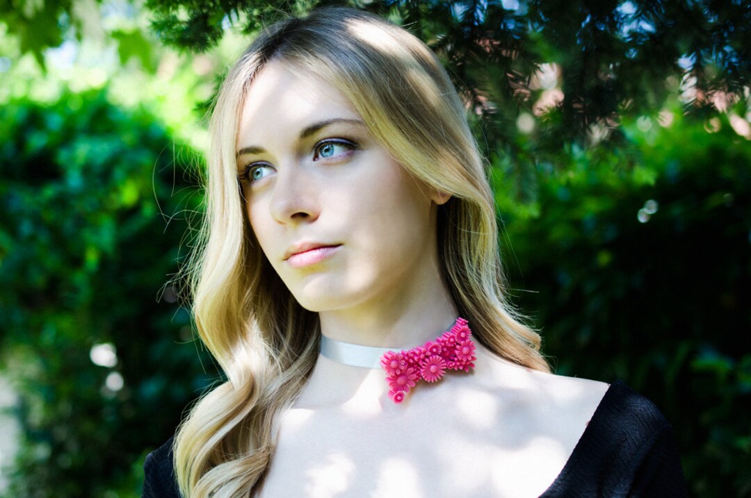 3d Printed Bow Tie With Spring Pink Flowers Girl Papillon - Etsy