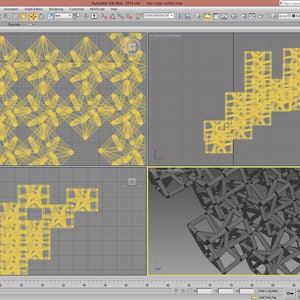 3d printed geometric necklace, made of hyper star cubes; gift for architecture graduation, architect, math and geometry teacher or student image 9
