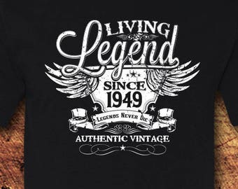 70th Birthday, 70 Birthday, 70th Birthday Shirt, 70 Birthday Shirt, 1949, Living Legend, Birthday, Birthday Gift, Birthday Shirt, T-Shirt