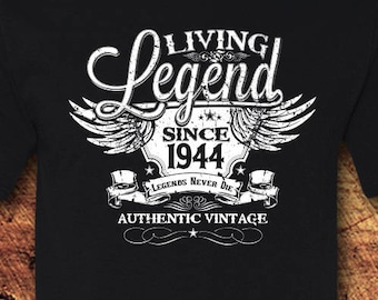 Living Legend 1944, 82nd Birthday, Unisex Cotton Tee