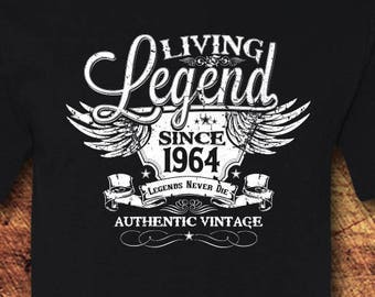 55th Birthday, 55 Birthday, 55th Birthday Shirt, 55 Birthday Shirt, 1964, Living Legend, Birthday, Birthday Gift, Birthday Shirt, T-Shirt