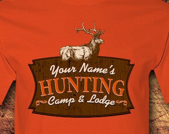 Personalized, Personalized Gift, Men's Personalized, Hunting Lodge Decor, Hunting, Hunting Gifts, Hunting Decor, Deer Hunting, T-Shirt, Tee
