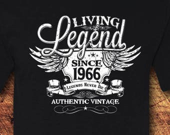 53rd Birthday, 53 Birthday, 53rd Birthday Shirt, 53 Birthday Shirt, 1966, Living Legend, Birthday, Birthday Gift, Birthday Shirt, T-Shirt