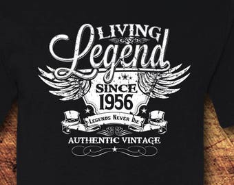 Living Legend Since 1956, 70th Birthday Shirt, Unisex Cotton Tee