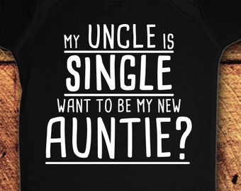 Oom Gift, Romper oom, de kleren van de Baby van oom, oom als cadeau, oom te zijn aankondiging, oom te zijn, mijn oom Is één, Baby Romper