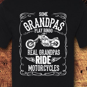 Grandpa, Grandpa Gift, Gifts for Grandpa, Grandpa Shirt, Motorcycle, Motorcycle Gifts, Motorcycle shirt, Grandparents, T-Shirt, Shirt, Tee image 1