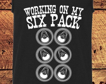 Working On My Six Pack, Gym Tank, Workout Tank, Workout Tank Tops, Workout Tank Men, Workout Tanks With Sayings, Workout Tanks Funny