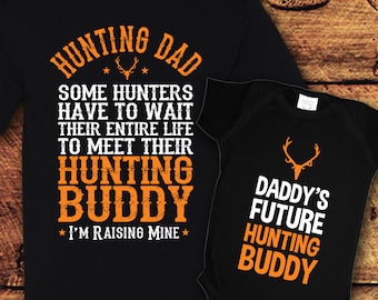 Father Son Matching Shirt, New Dad Gifts, Dad and Baby Matching Shirts, Father&#39;s Day Shirt, Hunting, Hunter, T-Shirt, Shirt, Tee