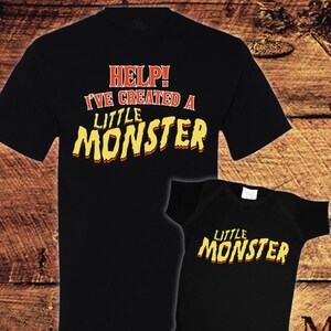 Little Monster, Dad and Baby, Father Son Matching Shirts, Father Son Matching, Father Son Shirt, Father Daughter Shirts, Dad and Baby