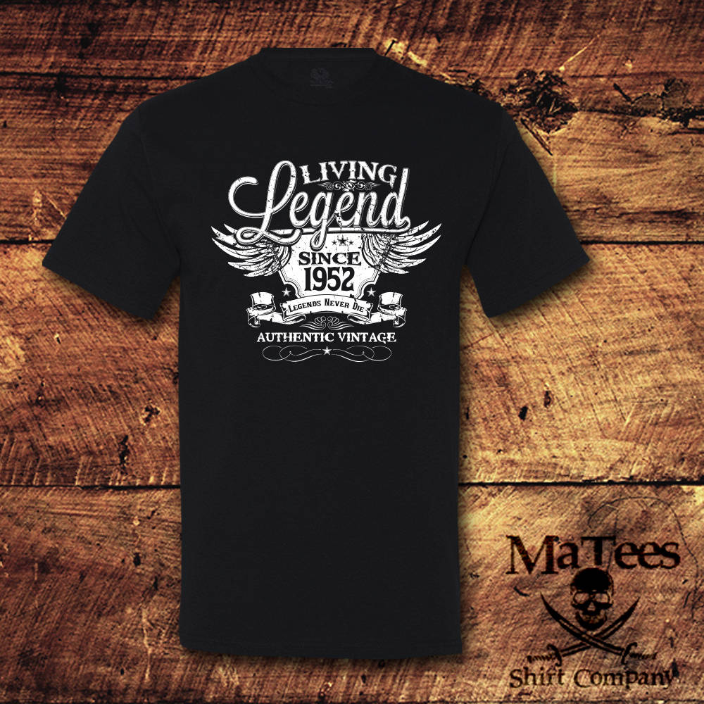 BABYL Tシャツ② LIVING LEGEND.TEE (XL) Living Legend Since 1952, 74th Birthday, Unisex Cotton Tee - Etsy