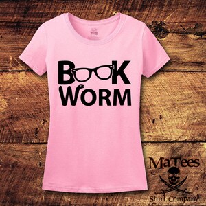 Book Worm Book Nerd Book Lover Reading Book Lover Gift Boo Nerd Shirt Reading Shirt Book Shirt Book Library T-Shirt Shirt Tee image 3