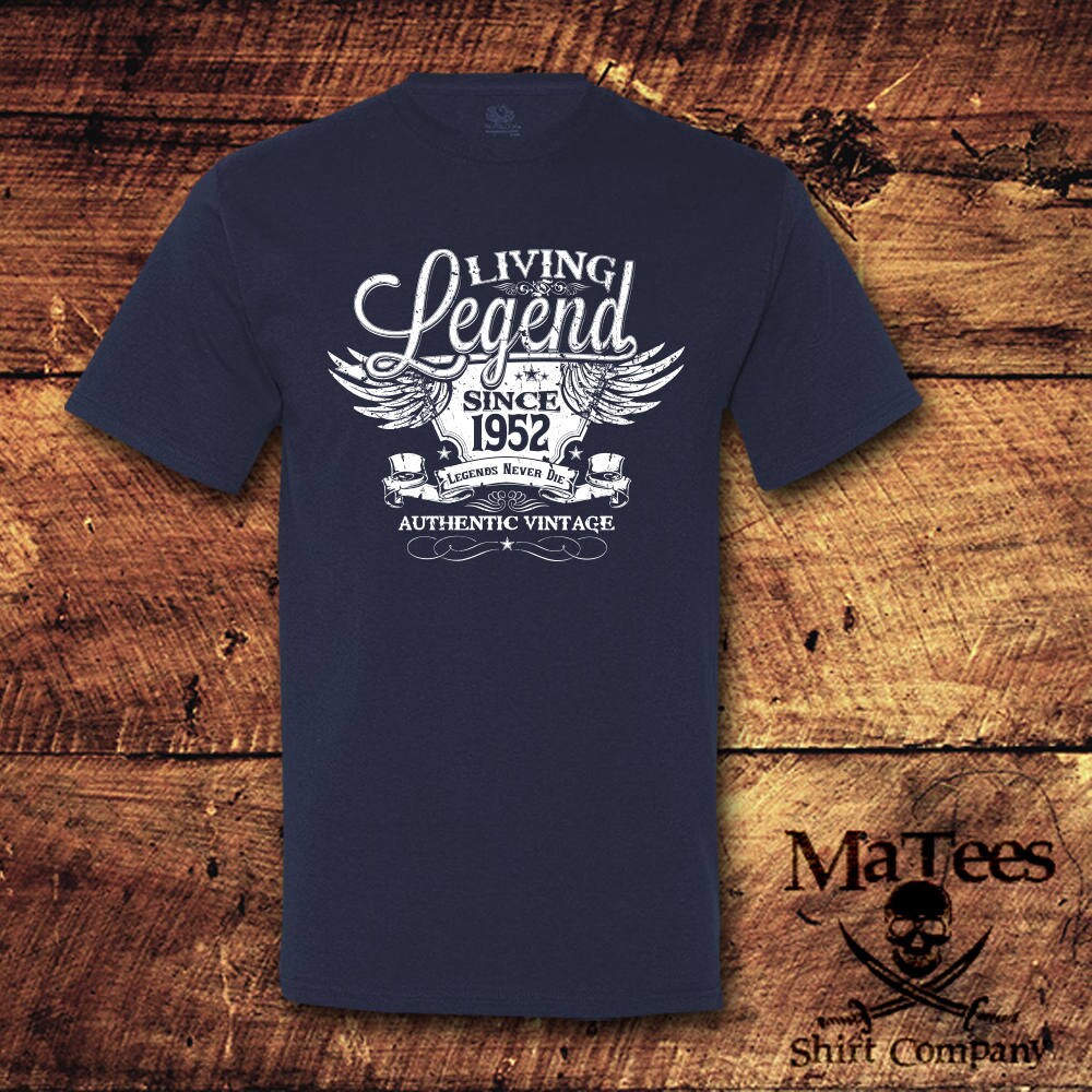 BABYL Tシャツ② LIVING LEGEND.TEE (XL) Living Legend Since 1952, 74th Birthday, Unisex Cotton Tee - Etsy