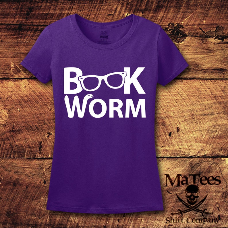 Book Worm Book Nerd Book Lover Reading Book Lover Gift Boo Nerd Shirt Reading Shirt Book Shirt Book Library T-Shirt Shirt Tee image 1