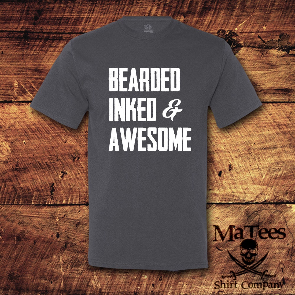 Bearded Inked & Awesome Beard I Like His Beard I Like Her - Etsy