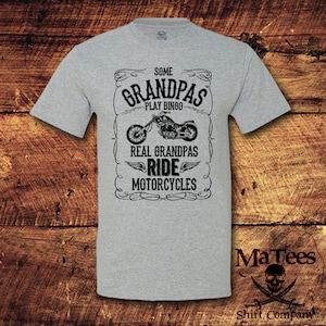 Grandpa, Grandpa Gift, Gifts for Grandpa, Grandpa Shirt, Motorcycle, Motorcycle Gifts, Motorcycle shirt, Grandparents, T-Shirt, Shirt, Tee image 3