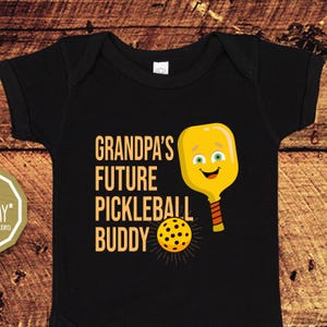 Grandpa&#39;s Future Pickleball Buddy, Baby Bodysuit One Piece, Pickleball, Pickleball Gifts, Pickleball Baby, Baby Pickleball, Pickleball Shirt